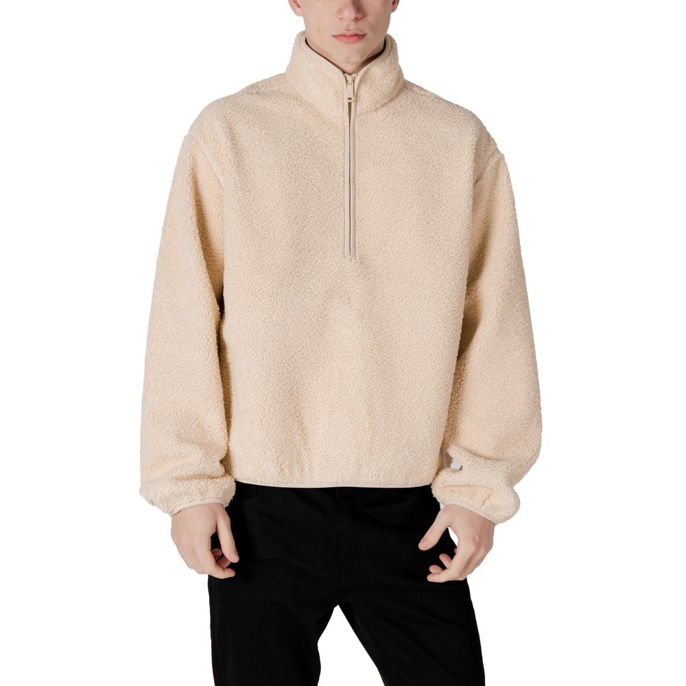 Calvin Klein Jeans Cream Cotton Jacket for Elevated Style