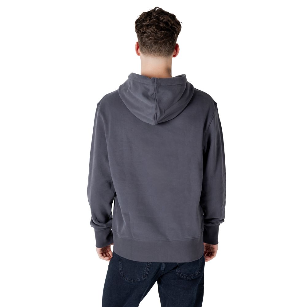Calvin Klein Jeans Gray Cotton Sweater for Effortless Elegance