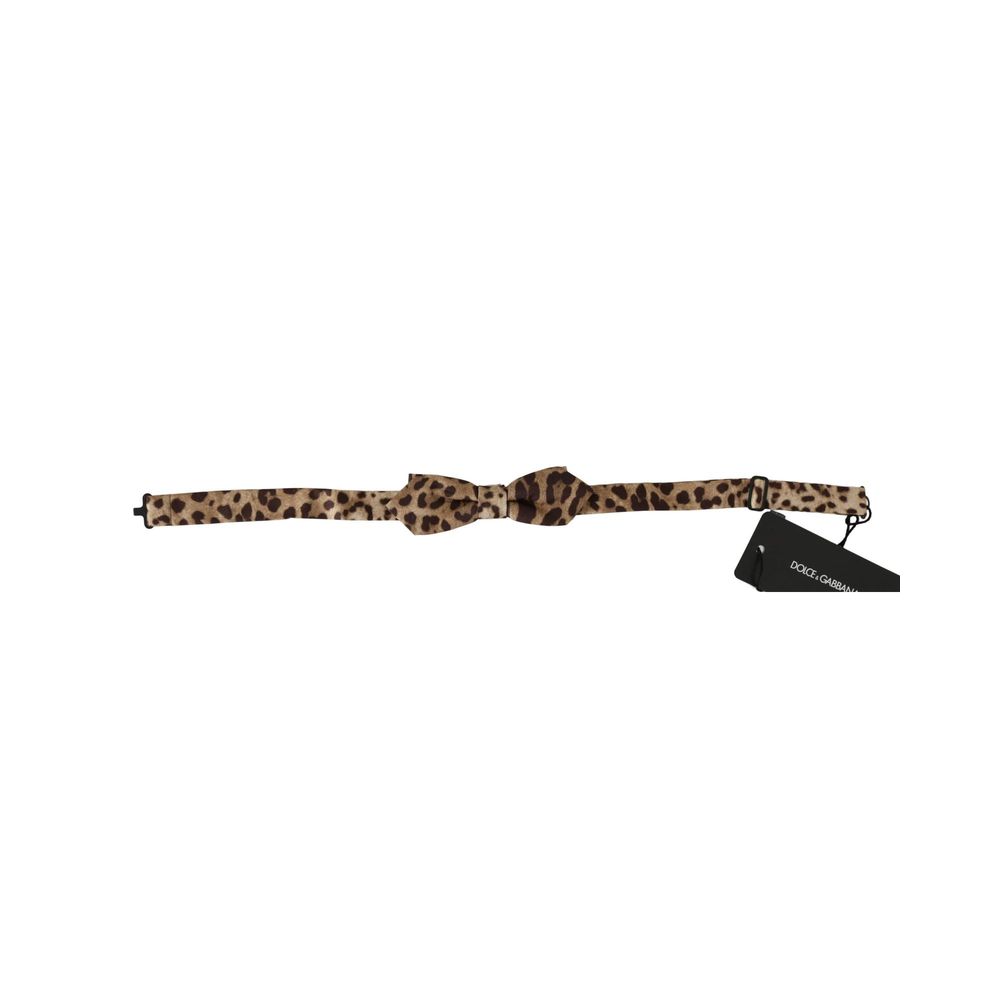 Dolce & Gabbana Brown Silk Bow Tie for Timeless Elegance