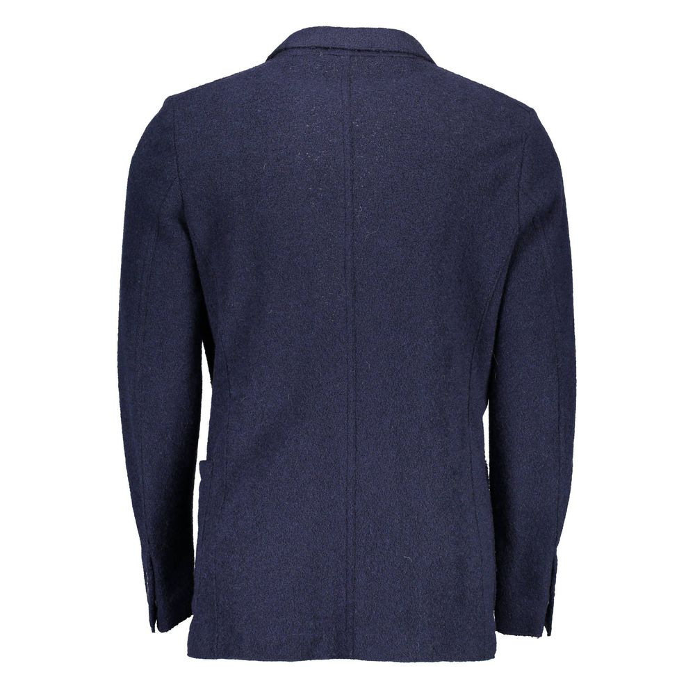 Gant Blue Wool Jacket - Timeless Elegance Redefined