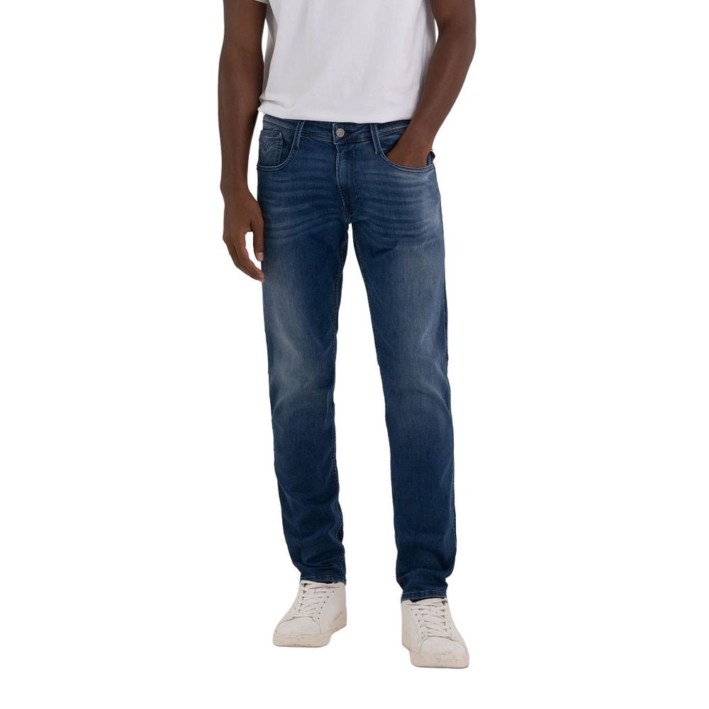 Replay Blue Cotton Jeans & Pant for Effortless Elegance