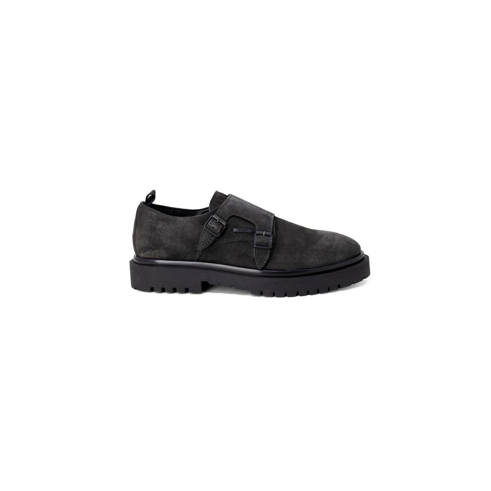 Antony Morato Black Leather Casual Slip-On Shoes