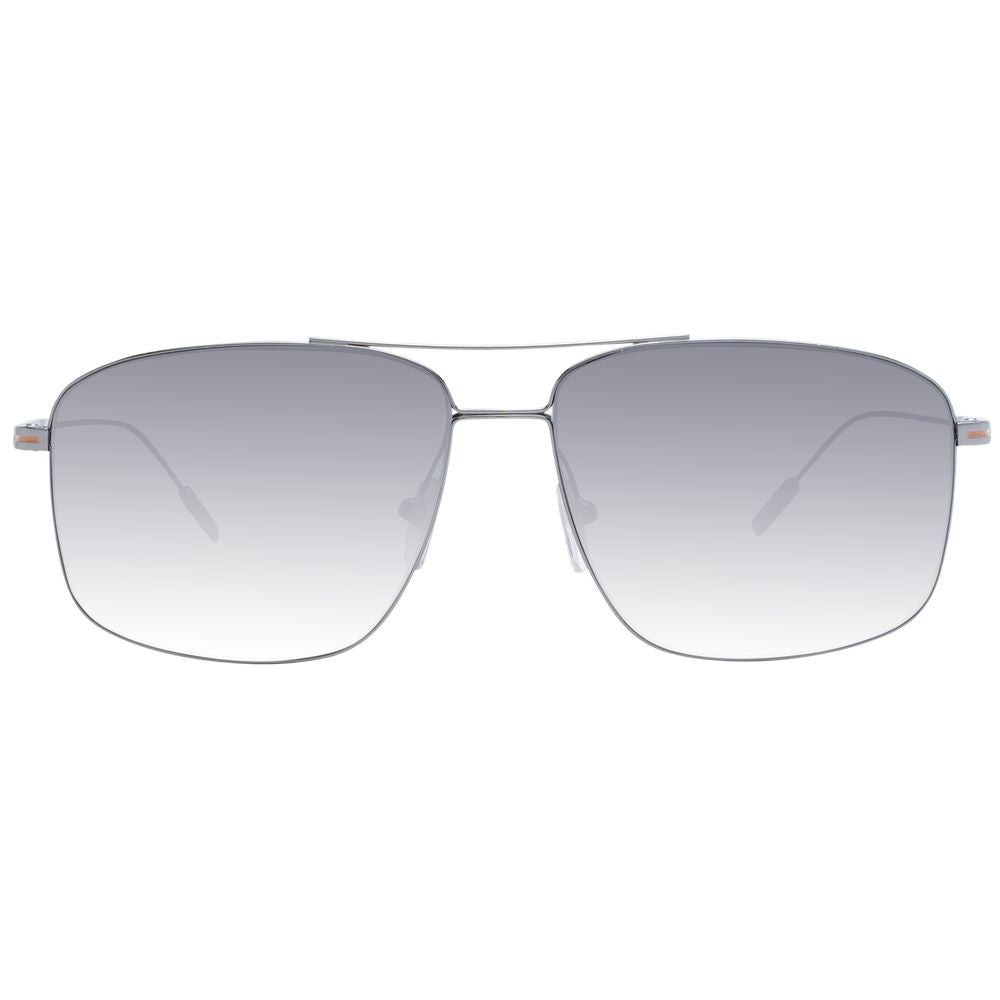 Ermenegildo Zegna Gray Metal Sunglasses - Timeless Elegance