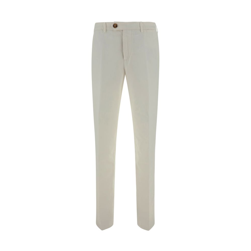 Brunello Cucinelli Grey Cotton Dyed Pants for Elevated Everyday Style
