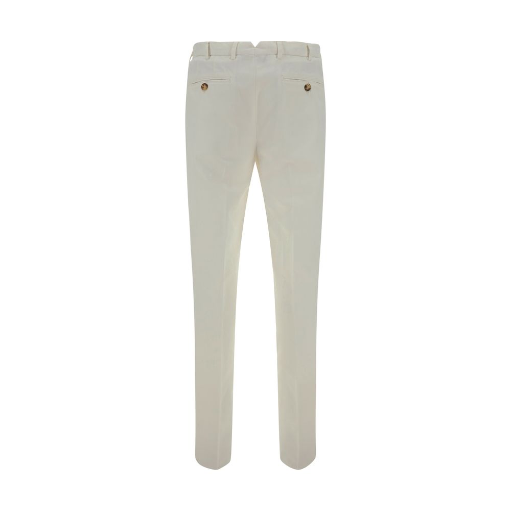 Brunello Cucinelli Grey Cotton Dyed Pants for Elevated Everyday Style