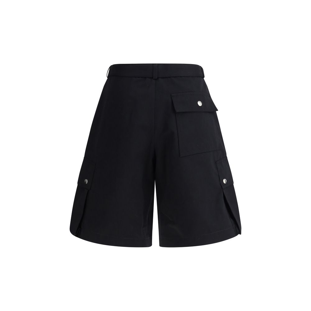 Jacquemus Beige Cotton Twill Cargo Shorts for Elevated Summer Style