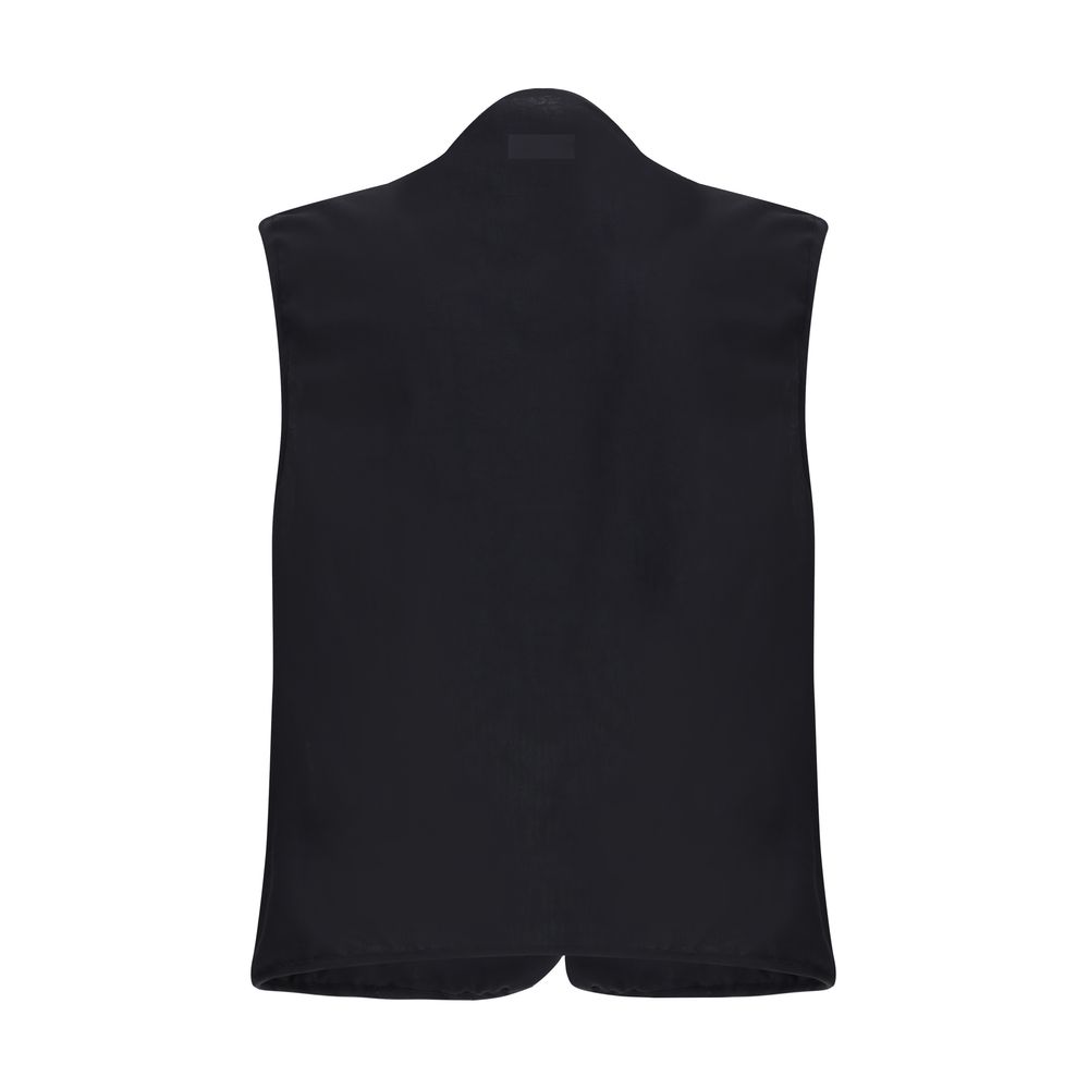 Magliano Black Cotton Supercarg Vest: Elevated Utility Meets Luxury