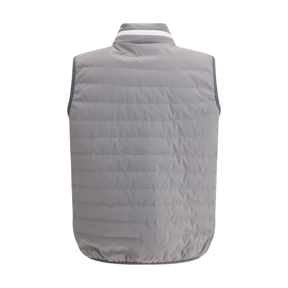 Brunello Cucinelli Navy Down Vest - Timeless Luxury Outerwear