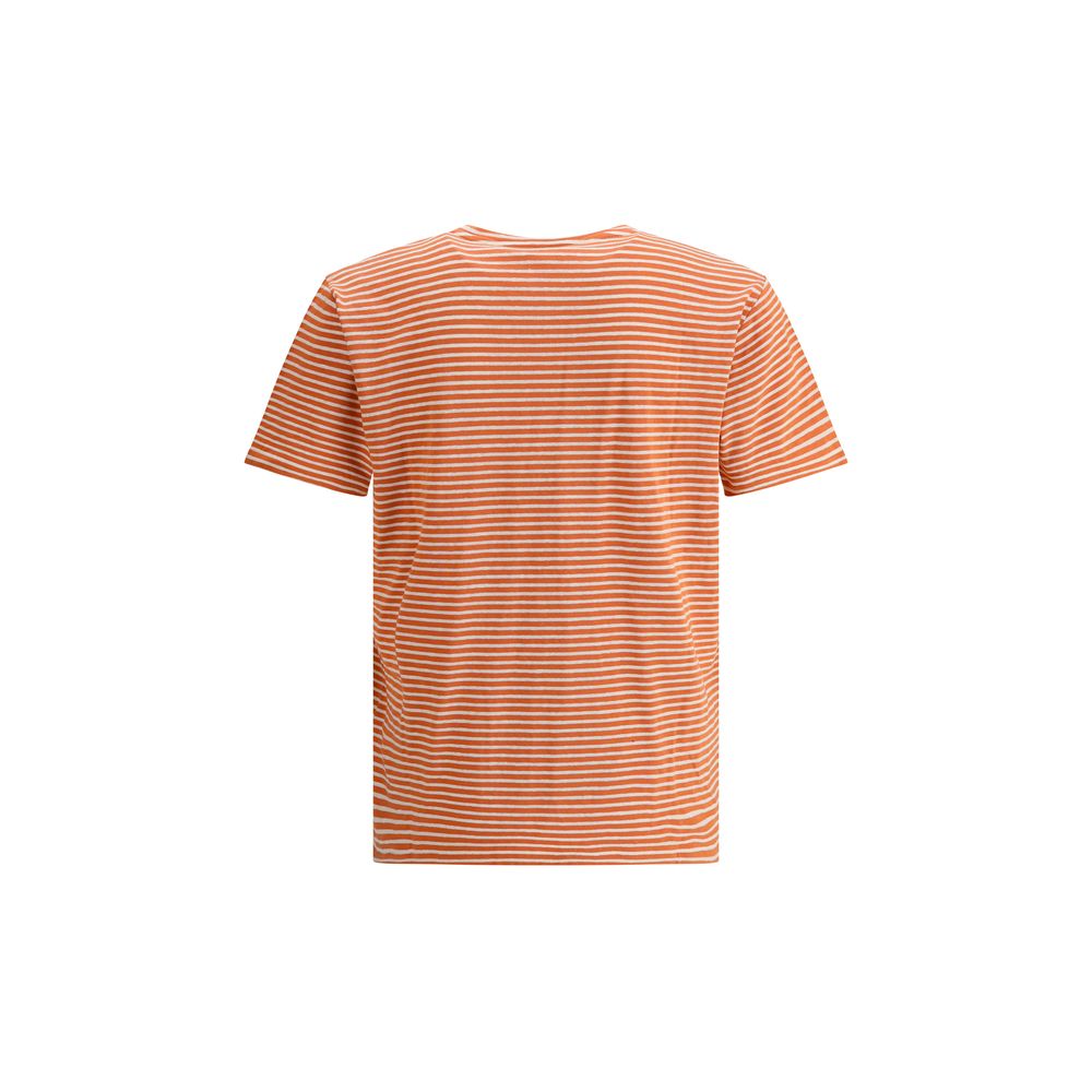 Valentino White Luxurious Cotton Striped T-Shirt