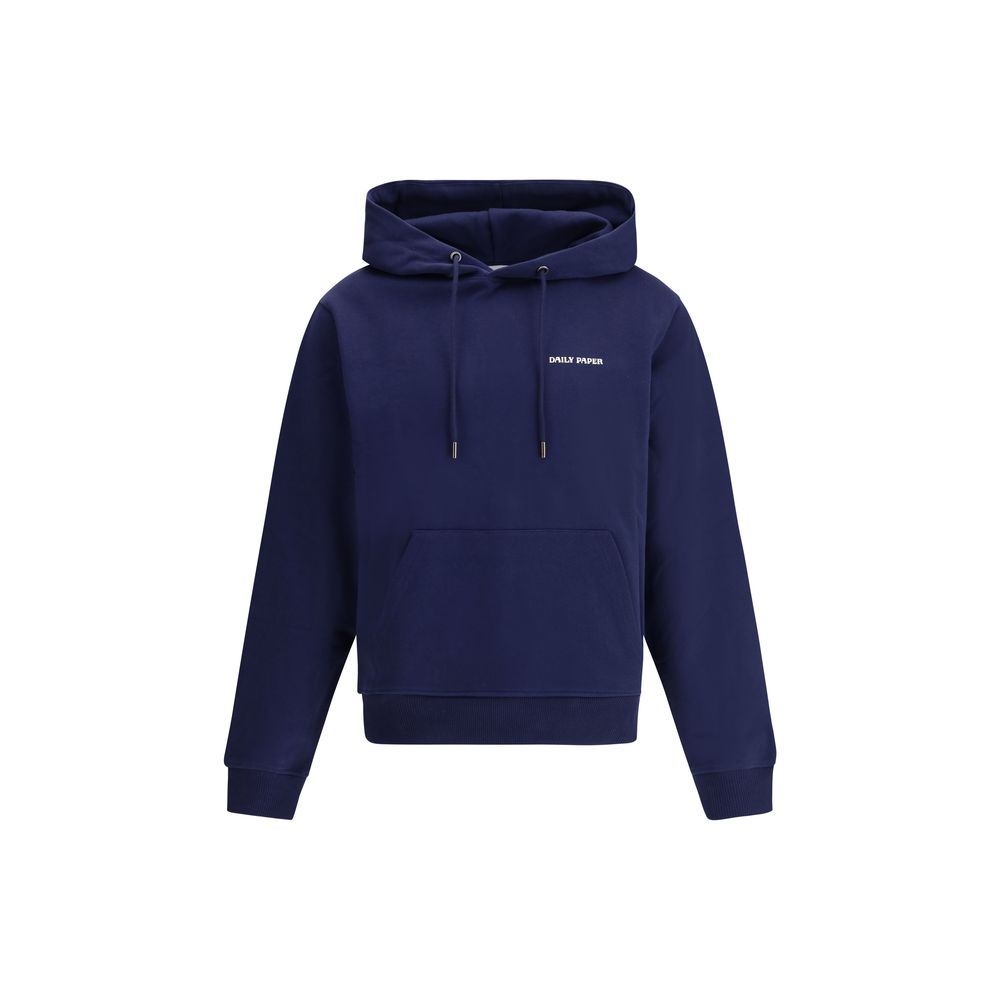 Daily Paper Grey Cotton Hoodie for Elevated Casual Sophistication