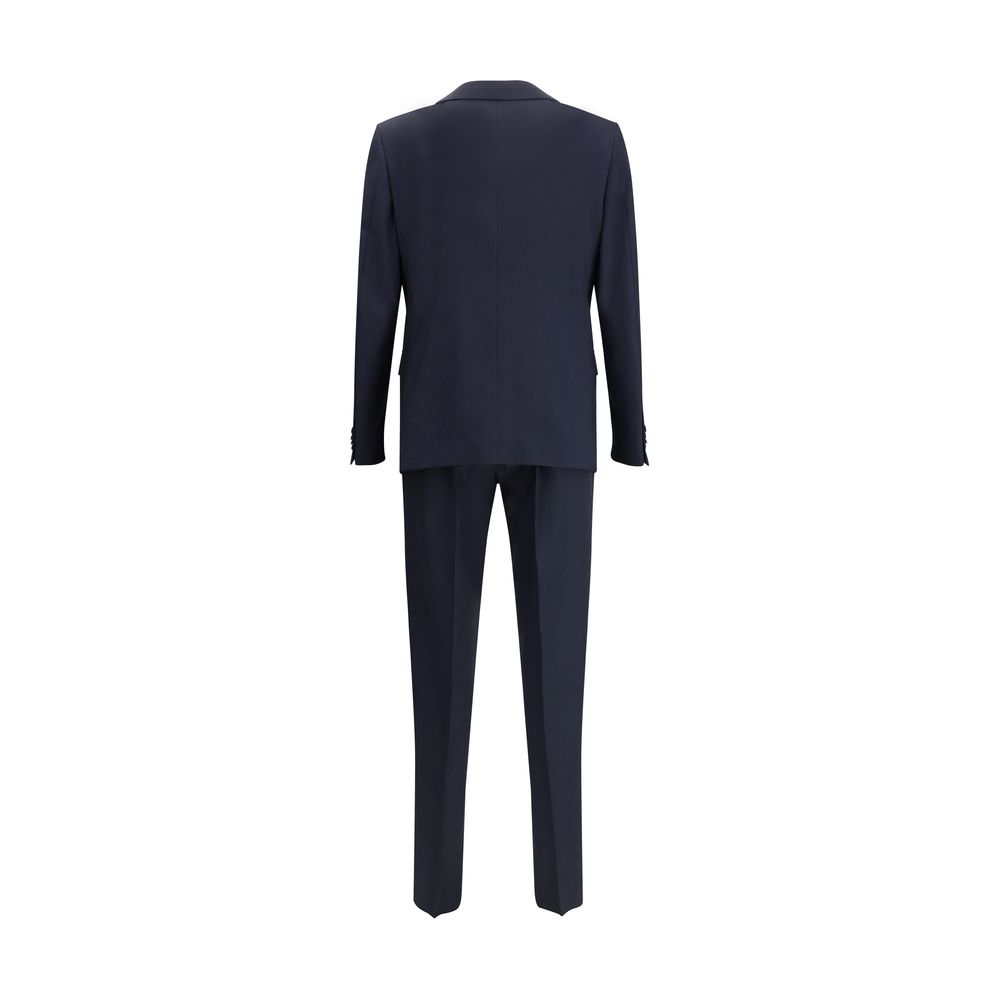 ZEGNA Navy Wool Suit for Elevated Sophistication