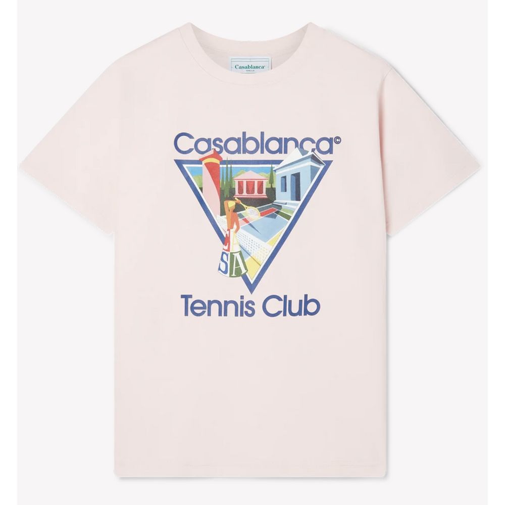 Casablanca Pink Cotton T-Shirt - Effortless Luxury Essential