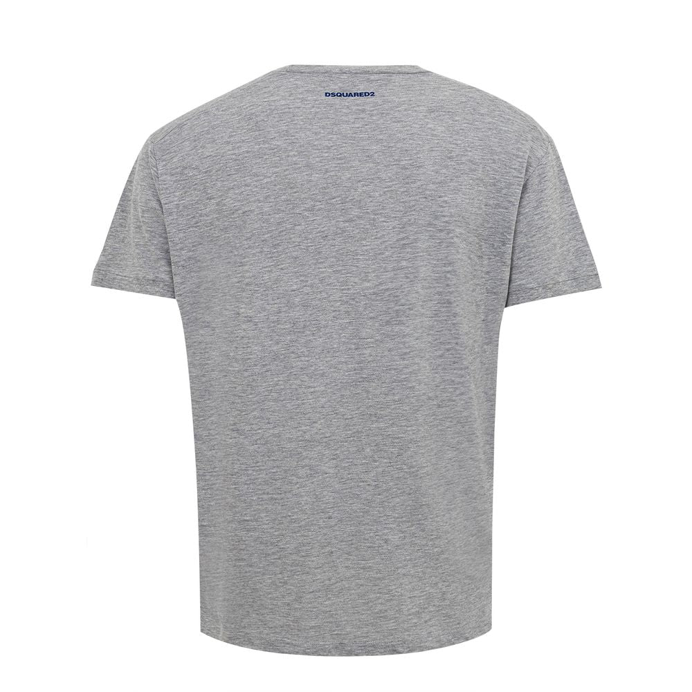 Dsquared² Gray Cotton T-Shirt for Elevated Casual Style