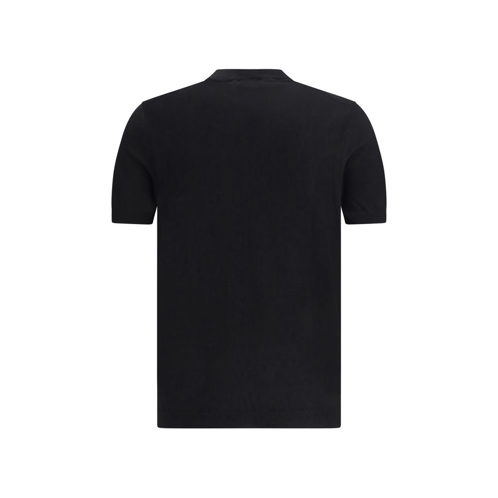 Brooksfield White Cotton Knit T-Shirt - Elevated Casual Elegance