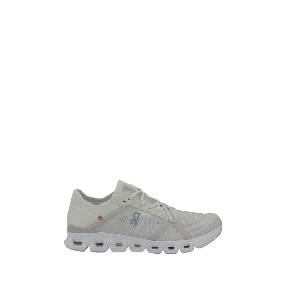 ON Cloud X 4 White Mesh Sneakers - Luxury Athletic Footwear