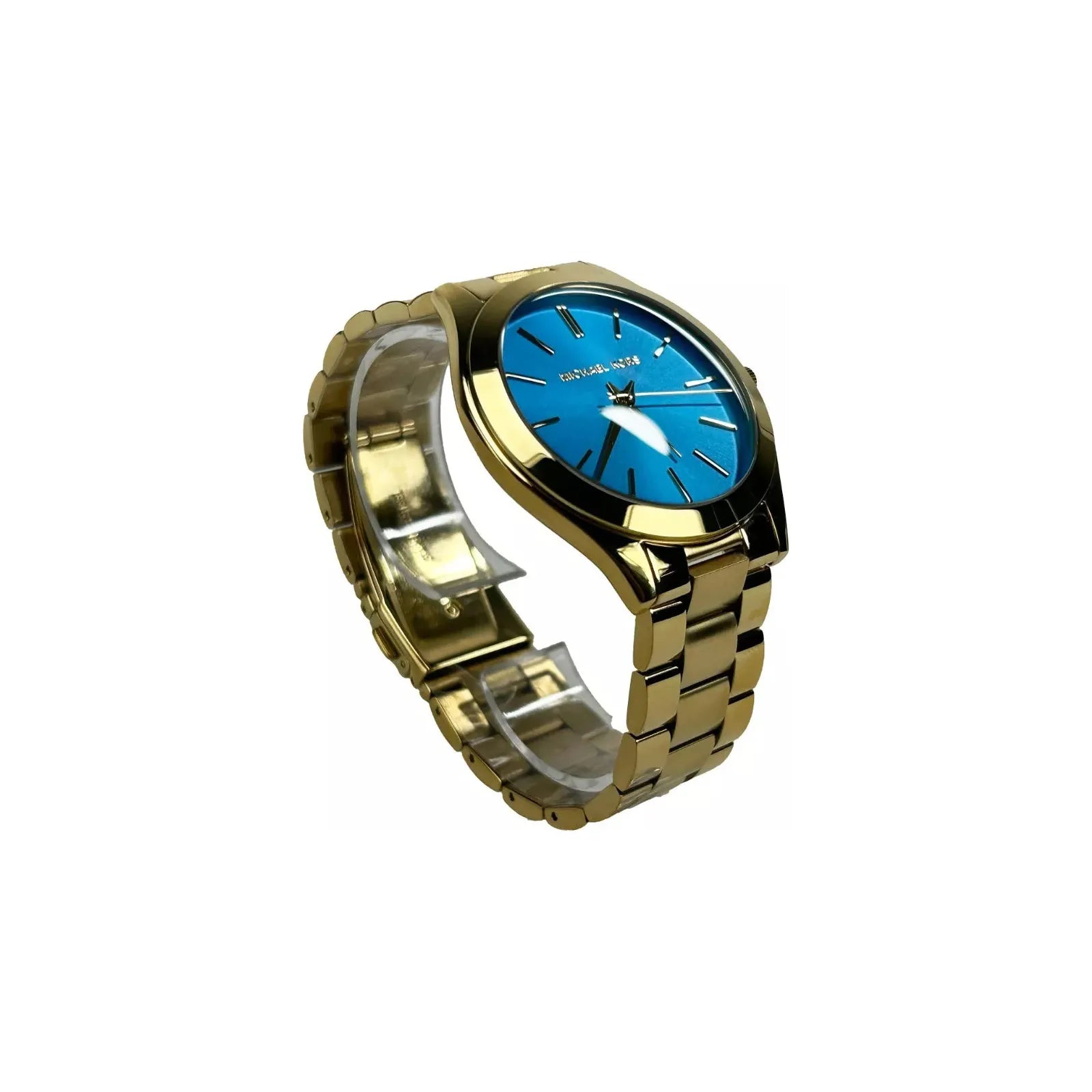 Michael Kors Blue Stainless Steel Watch MK3265 Gold