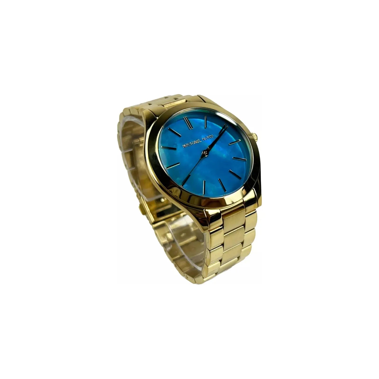 Michael Kors Blue Gold Stainless Steel Watch MK3492