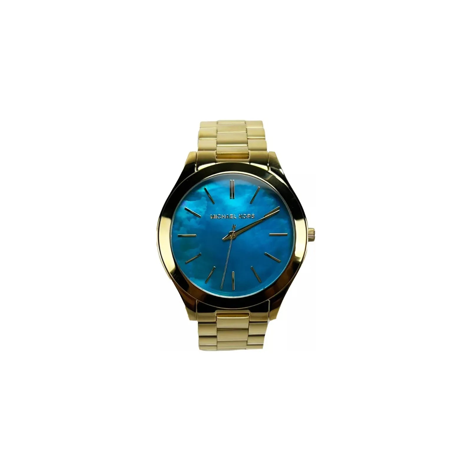 Michael Kors Blue Gold Stainless Steel Watch MK3492