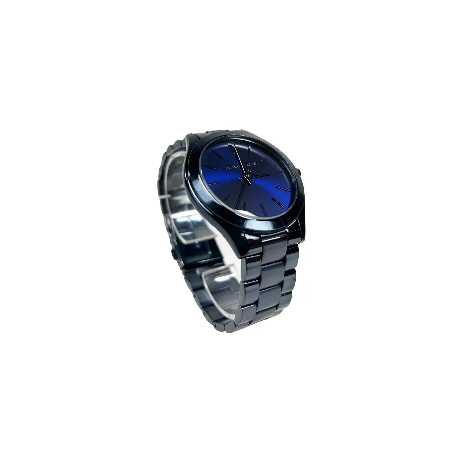 Michael Kors Blue Stainless Steel Watch MK3419 Slim Runway