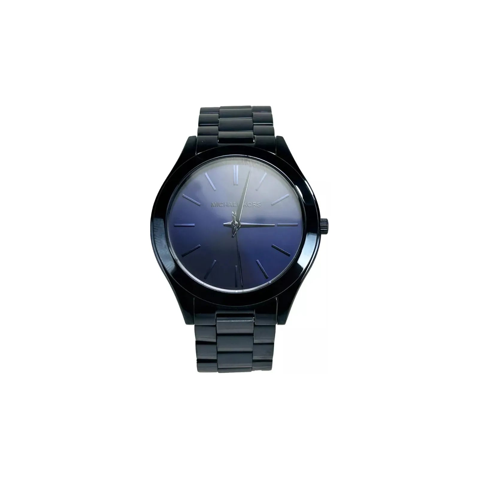 Michael Kors Blue Stainless Steel Watch MK3419 Slim Runway