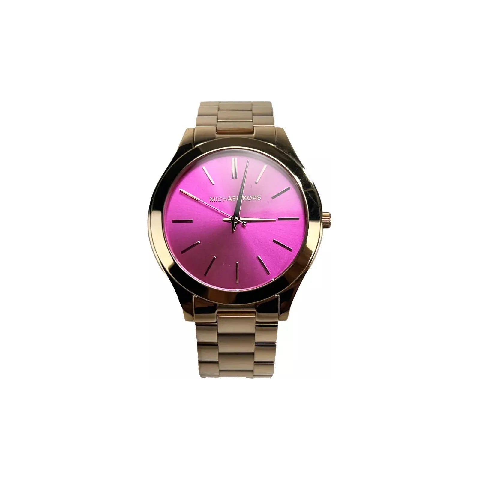 Michael Kors Pink Silver Stainless Steel Watch MK3291