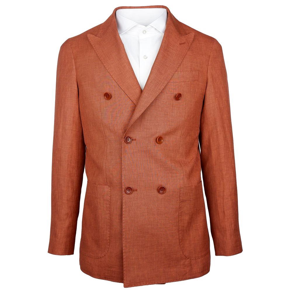 Loro Piana Brown Linen Blazer for Timeless Elegance
