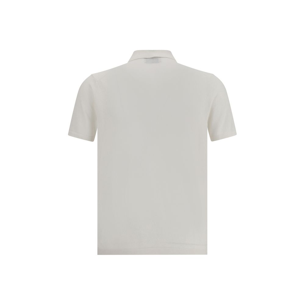 Brooksfield Red Cotton Knit Polo Shirt - Timeless Elegance Redefined