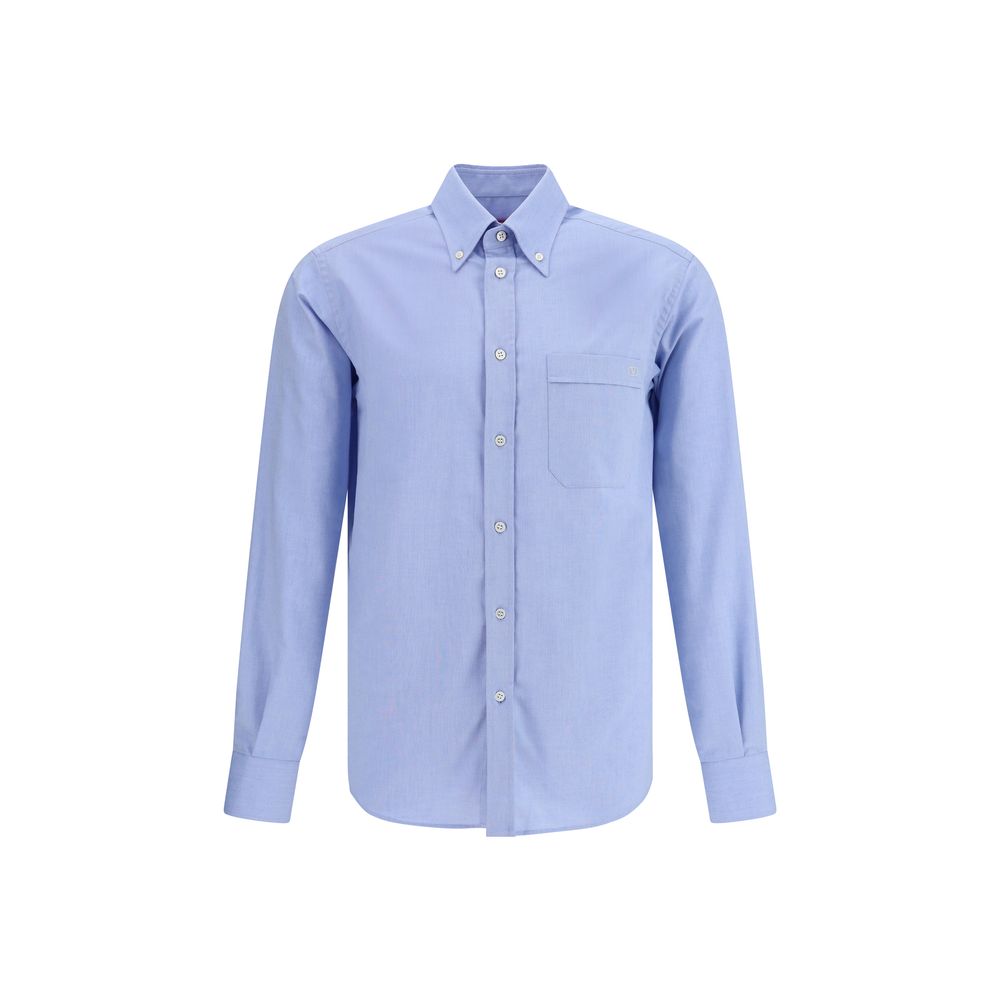 Valentino White Premium Cotton Shirt in Timeless Style