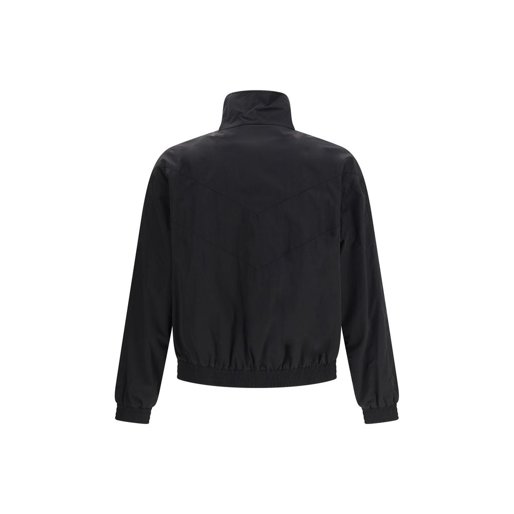 Saint Laurent Black Waterproof Fabric Teddy Jacket