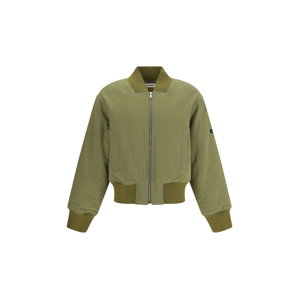 Namacheko Black Cotton Bomber Jacket for Effortless Elegance
