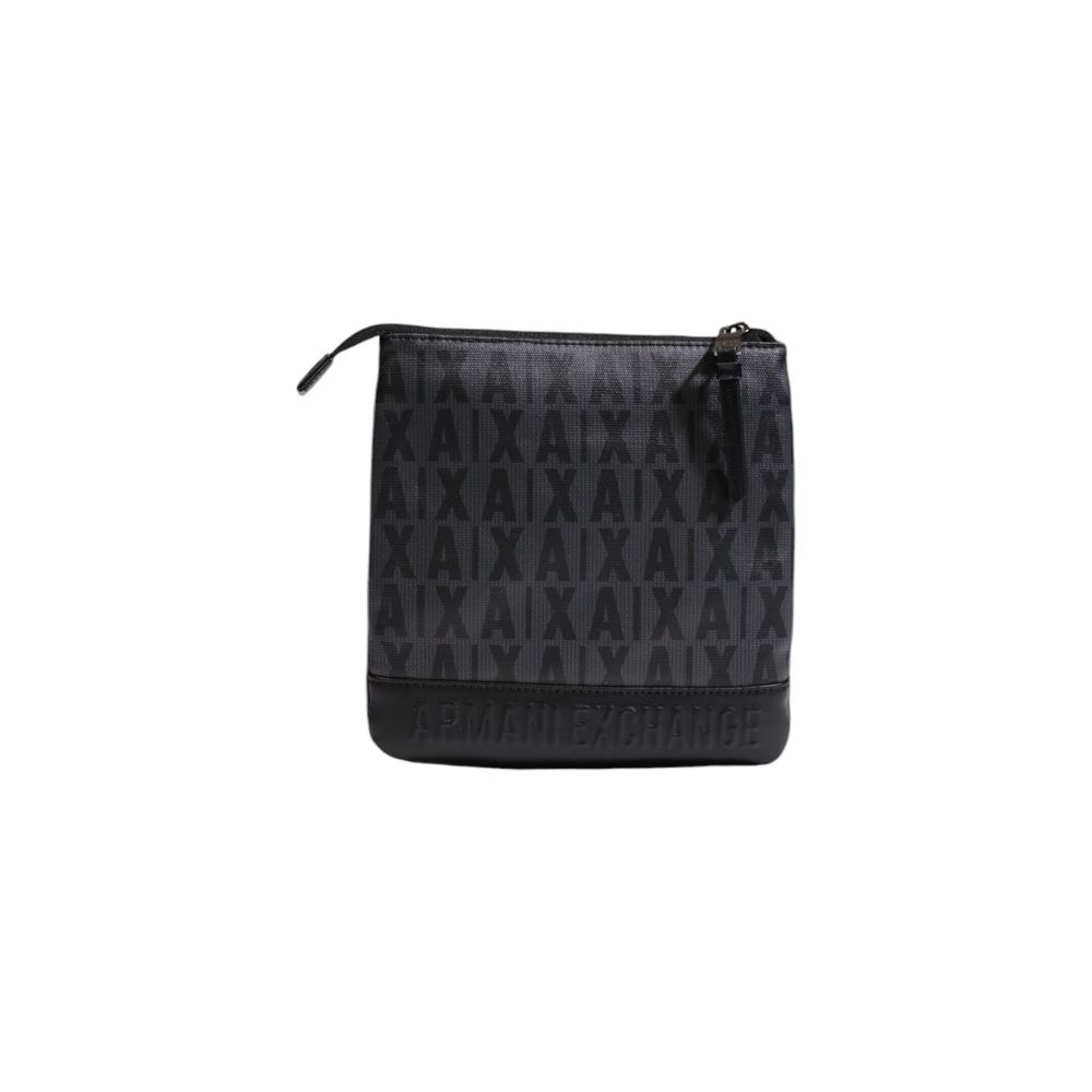 Armani Exchange Black Polythene Messenger Bag Elegant Design