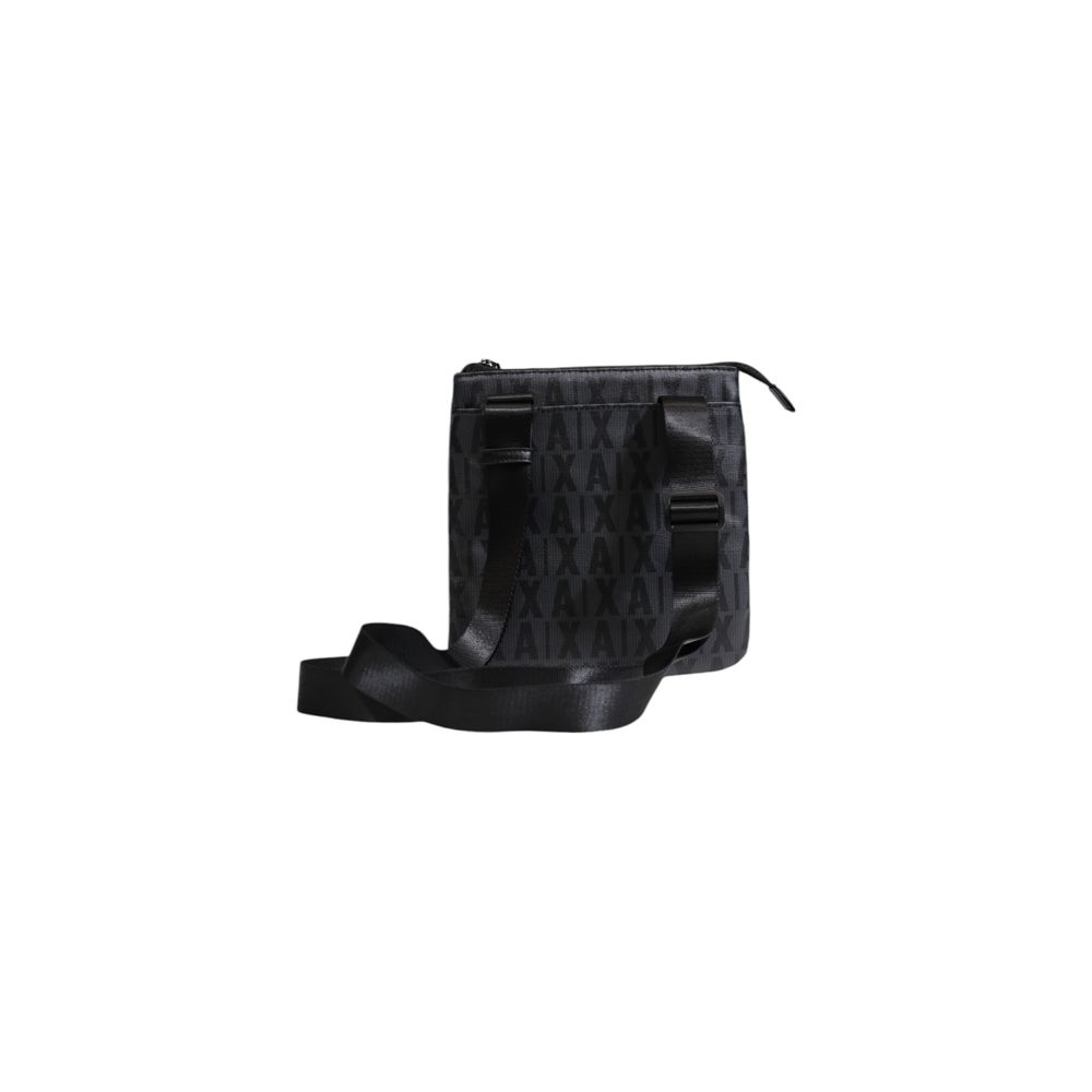 Armani Exchange Black Polythene Messenger Bag Elegant Design