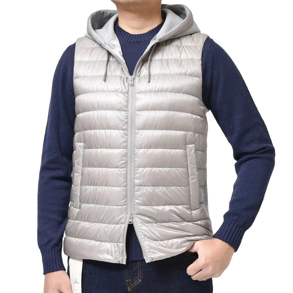 Herno Gray Nylon Vest for Effortless Sophistication