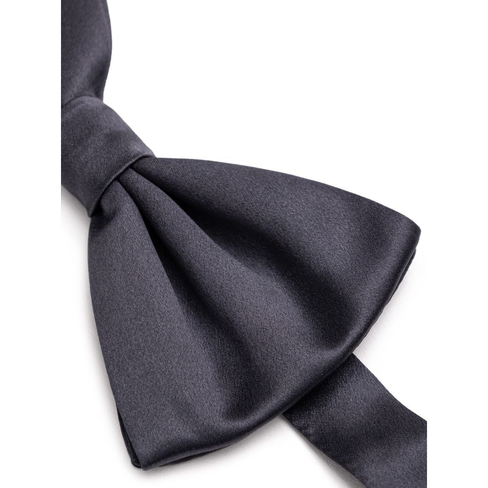 Dolce & Gabbana Gray Silk Ties & Bowtie for Timeless Elegance