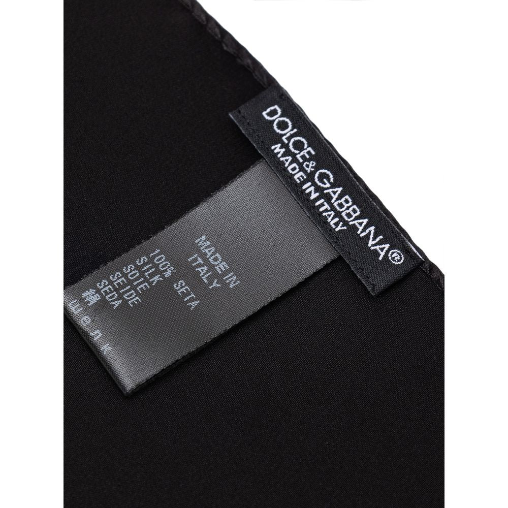 Dolce & Gabbana Black Silk Ties & Bowtie Collection