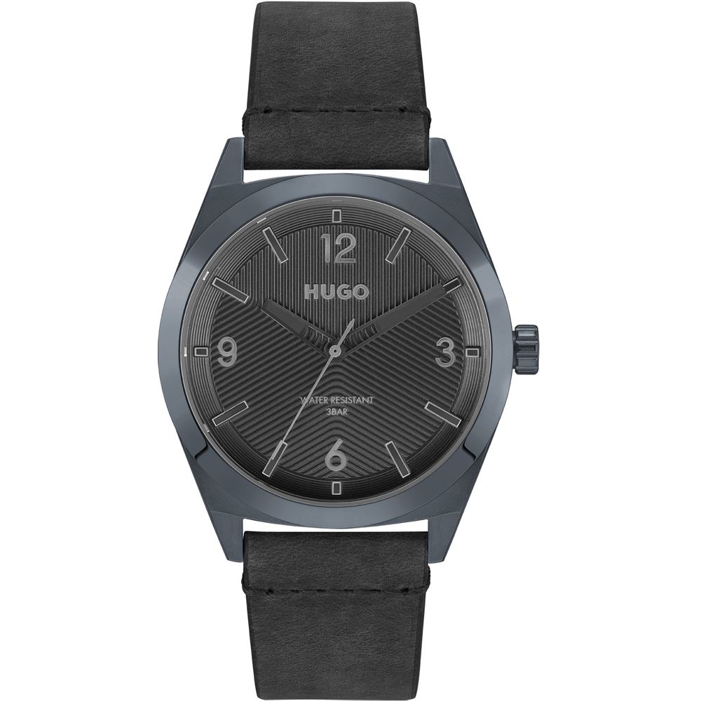 Hugo Boss Black Leather Watch for Timeless Sophistication