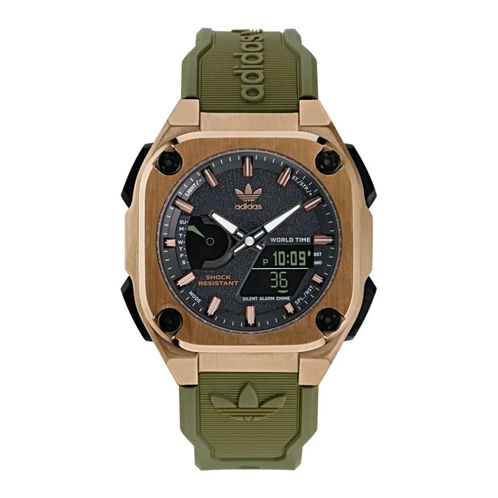 Adidas Green Silicone Watch - Sophisticated Timepiece Elevation