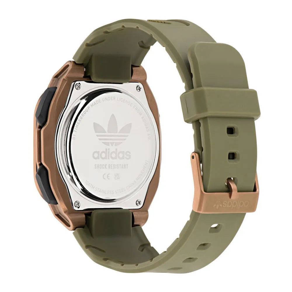 Adidas Green Silicone Watch - Sophisticated Timepiece Elevation
