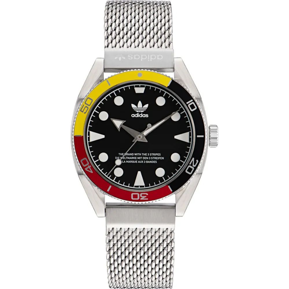 Adidas Gray Stainless Steel Watch for Timeless Elegance