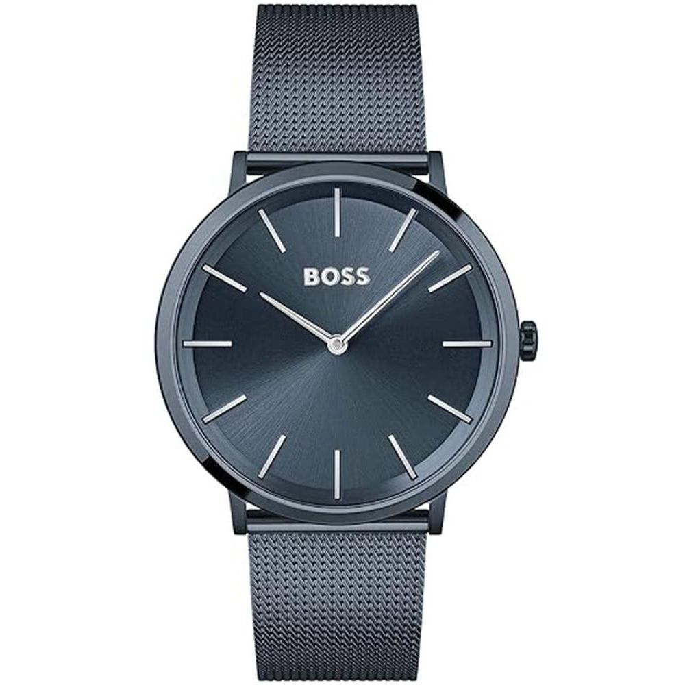 Hugo Boss Blue Stainless Steel Watch for Timeless Elegance