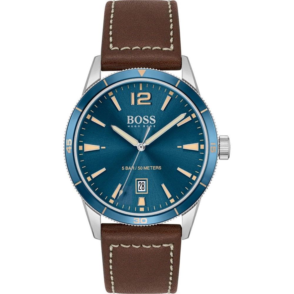 Hugo Boss Brown Leather Watch for Timeless Elegance