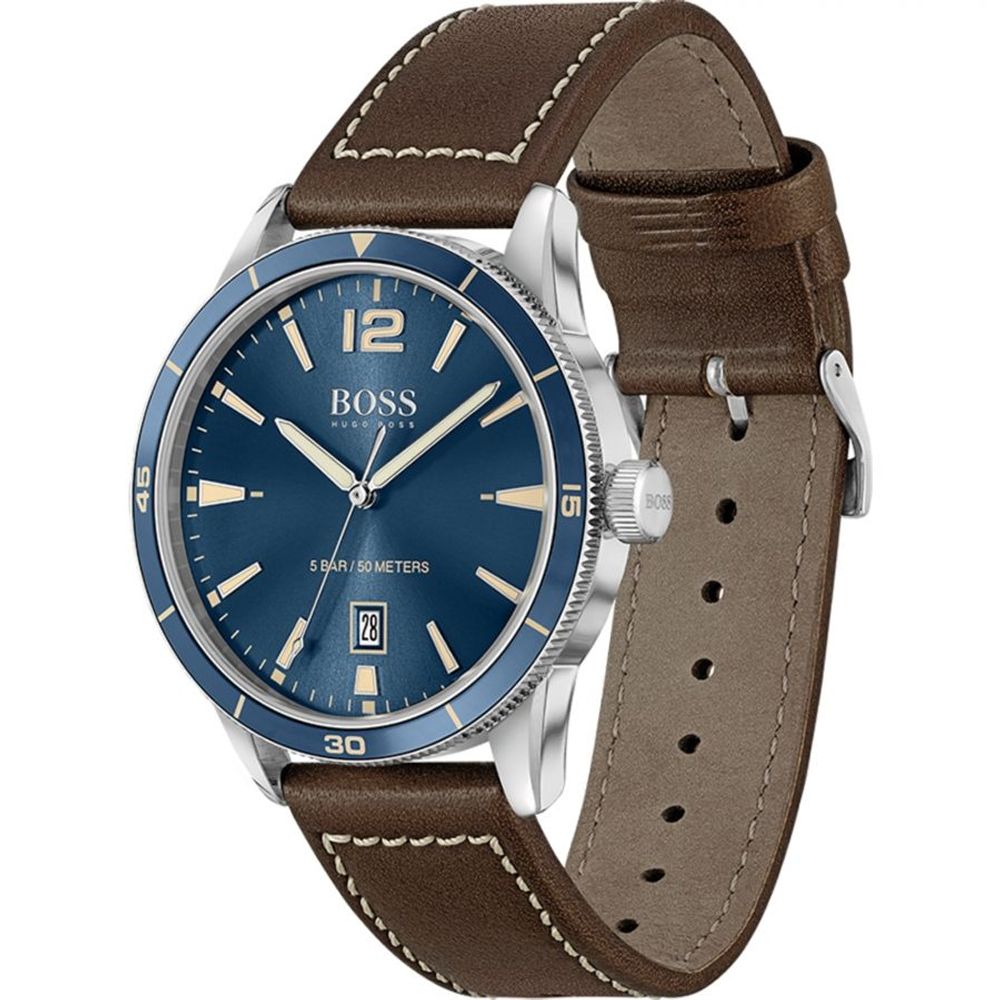Hugo Boss Brown Leather Watch for Timeless Elegance