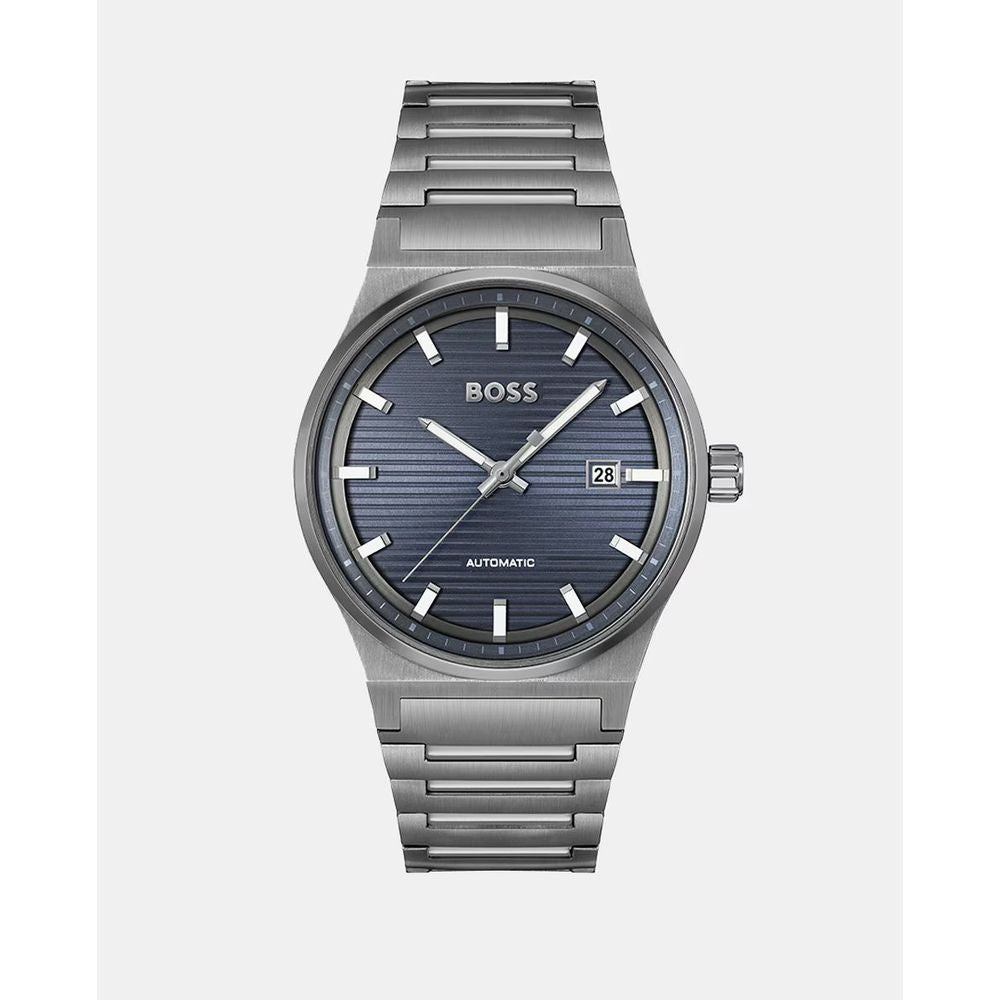 Hugo Boss Gray Stainless Steel Watch for Timeless Elegance