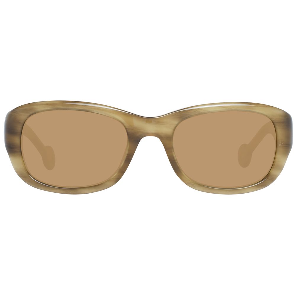Hally&Son Brown Acetate Sunglasses for Timeless Elegance