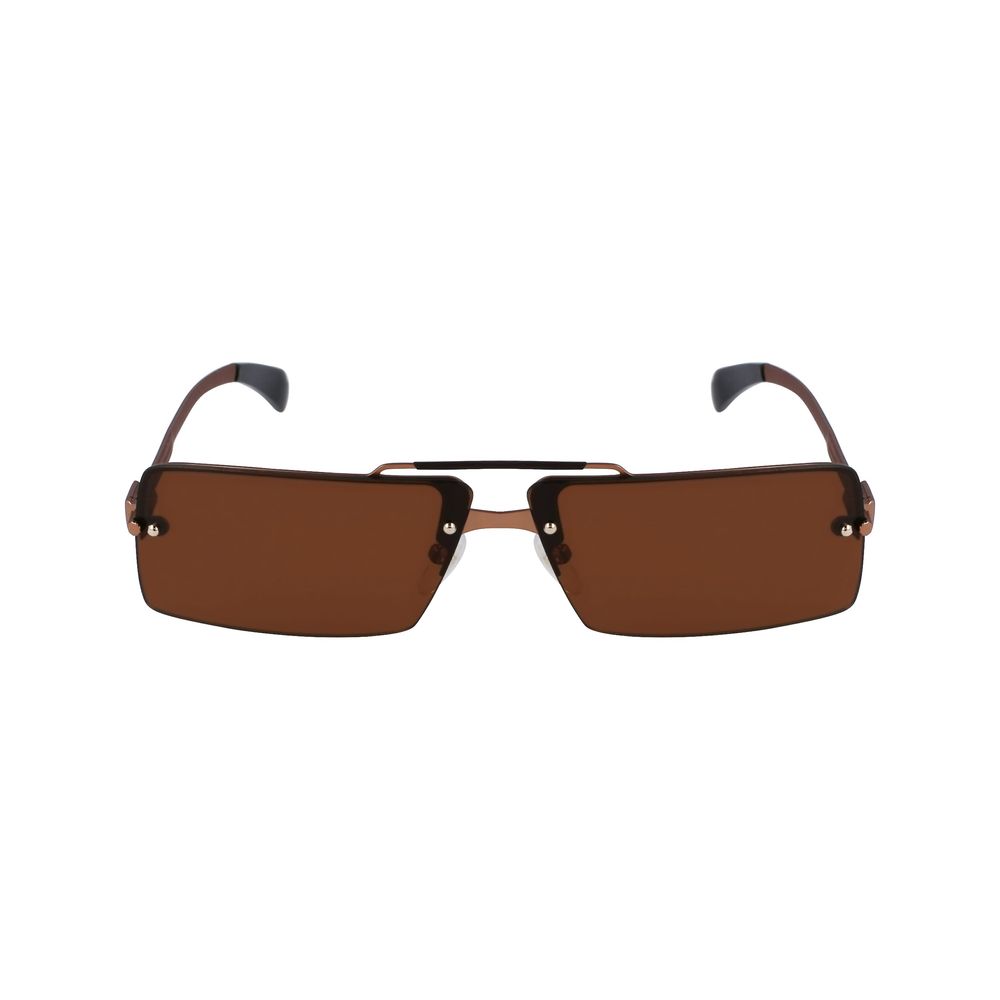 Ferragamo Yellow Metal Sunglasses for Elevated Elegance