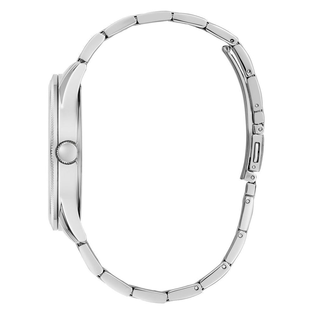 Guess Gray Stainless Steel Watch with Blue Dial Elegance