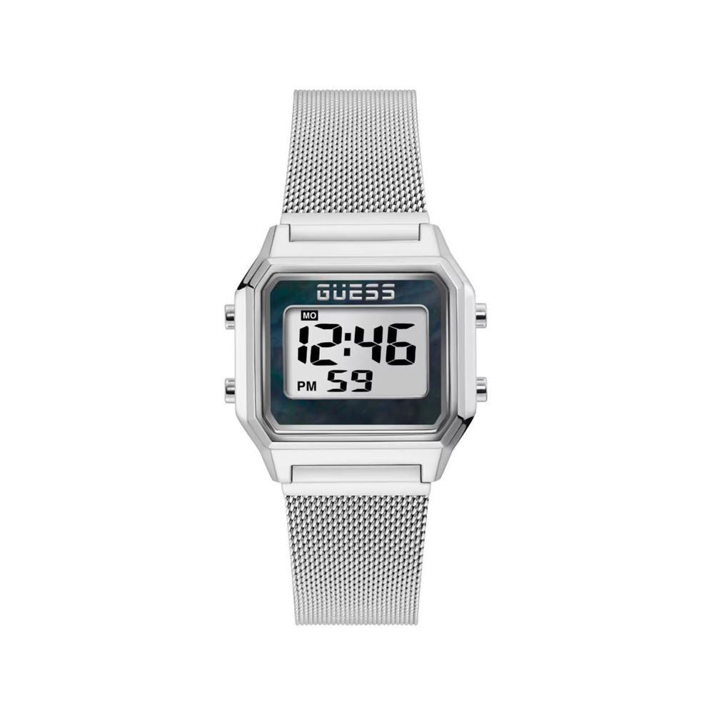 Guess Gray Stainless Steel Watch with Elegant Design
