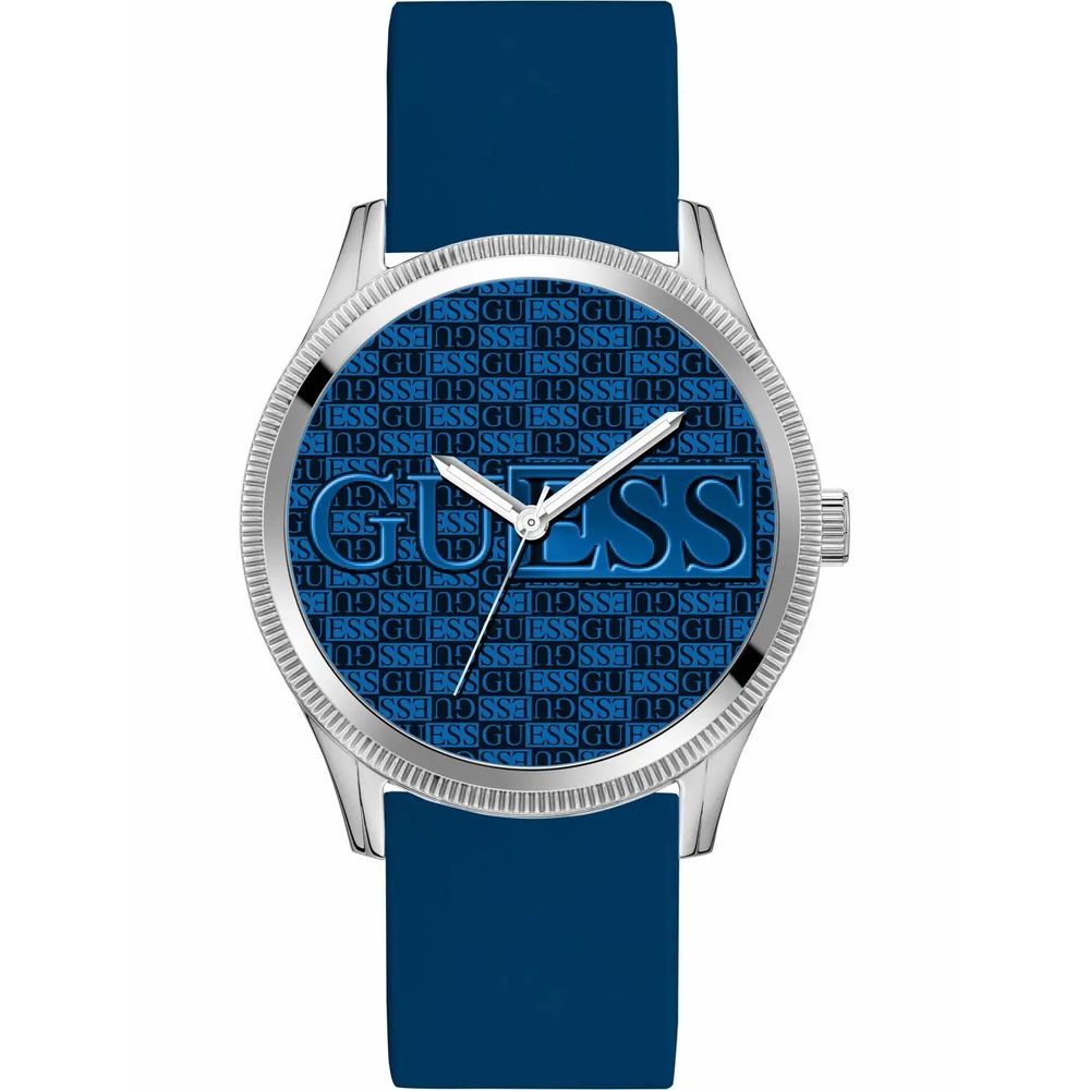 Guess Blue Silicone Watch - Elegant Timepiece for Sophisticated Style