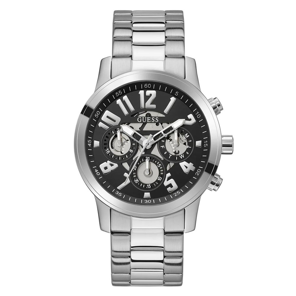 Guess Gray Stainless Steel Watch Elegance