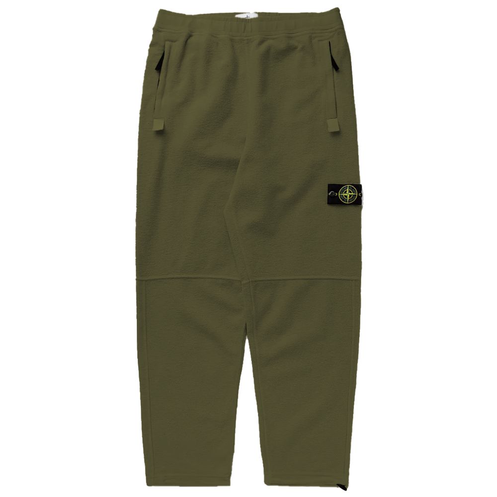 Stone Island Green Cotton Jeans for Effortless Elegance